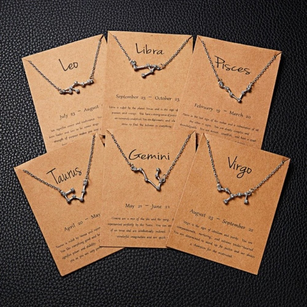 Zodiac Constellations Necklace by Golden Threads … - Picture 4 of 11
